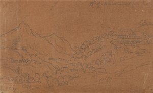 モーリエンヌのブラマン 作： John Robert Cozens